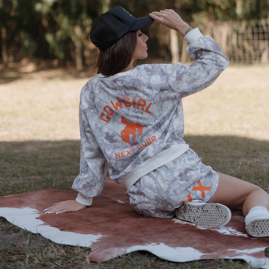 Cowgirl Camo Crewneck