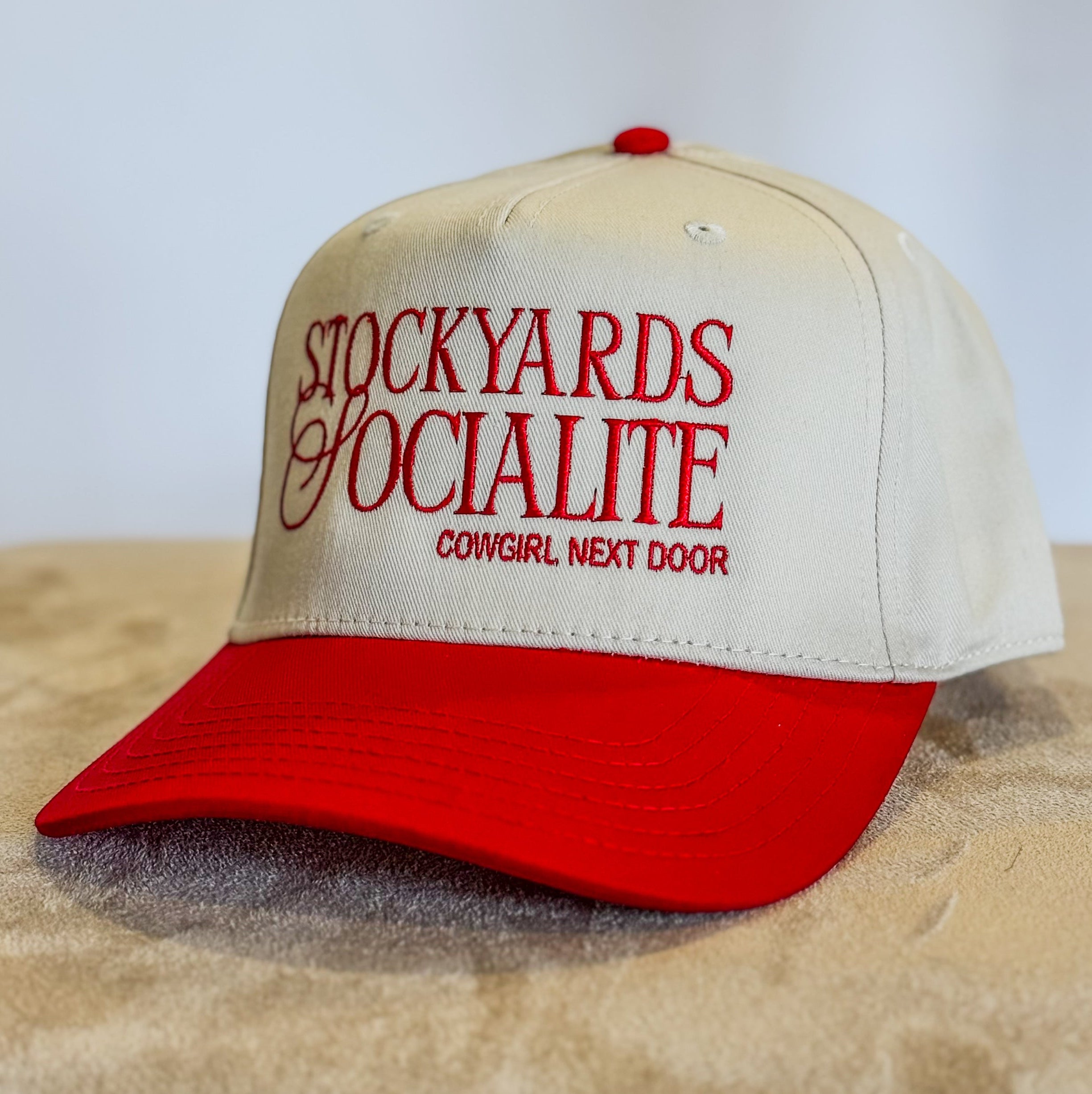 STOCKYARDS SOCIALITE Snapback - Red