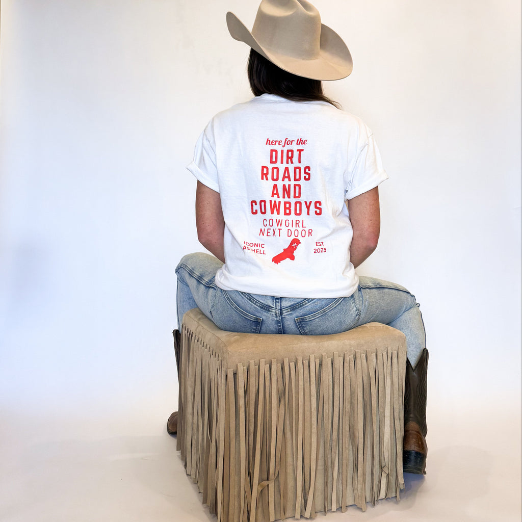 DIRT ROADS + COWBOYS Tee