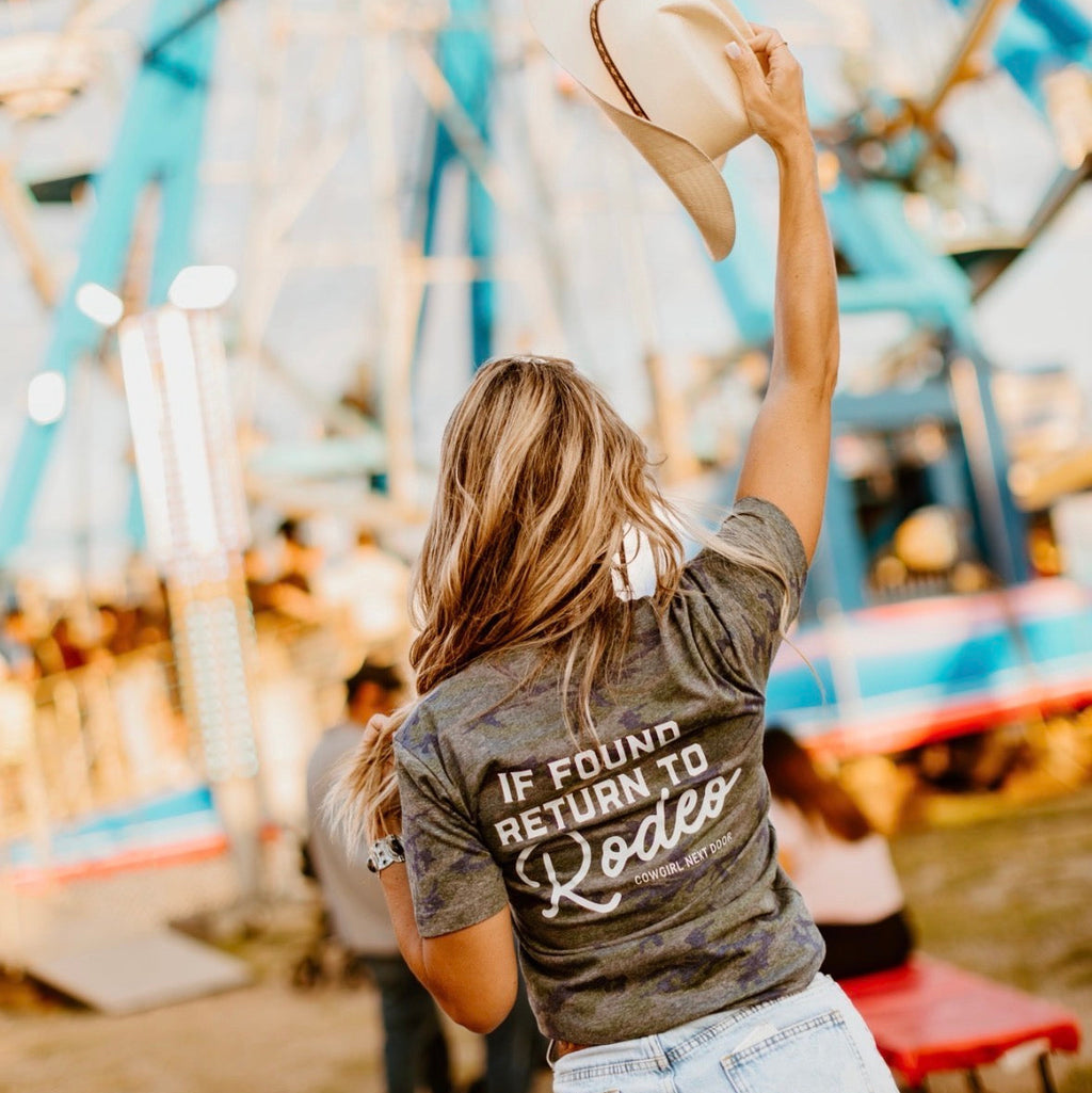 IF FOUND RETURN TO RODEO Tee